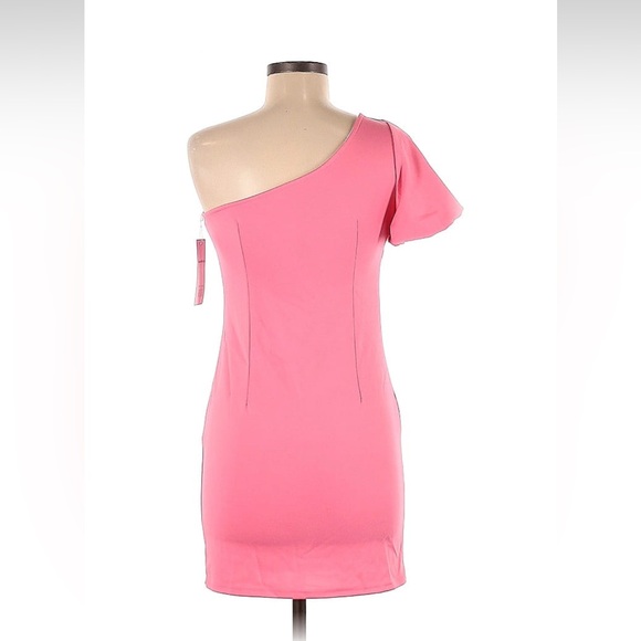 NWT Canton Walker one shoulder mini dress size M - Picture 2 of 2